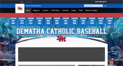 Desktop Screenshot of demathacatholicbaseball.com